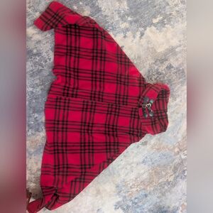 Moda Red and Black Plaid Cape